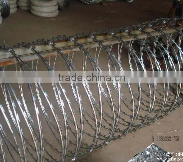 Galvanized Razor Blade Barbed Wire / Razor Wire Fence / Barbed Wire in China photo-2