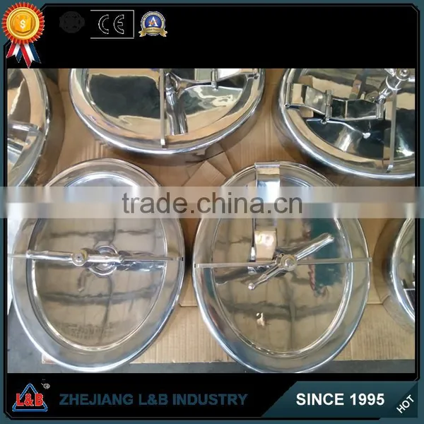 Stainless Steel Tank Parts Elliptic Type YAW Manhole Covers With Pressure photo-5