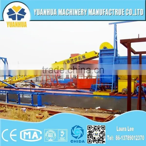 Heavy Duty Gold Dredging Equipment With Processing Line photo-2