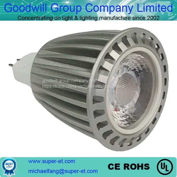 AC/DC12-24V 3W Aluminum MR16 COB LED Spotlight Replace Halegon 10w 20w 30w photo-2