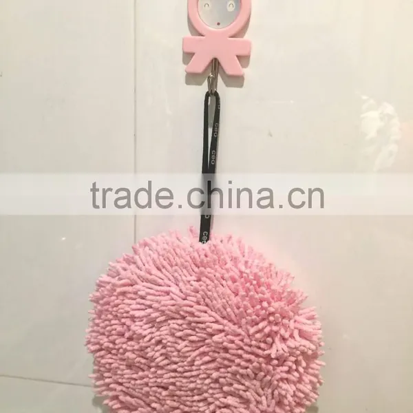 Cute Round Microfiber Chenille Cleaning Sponge photo-4