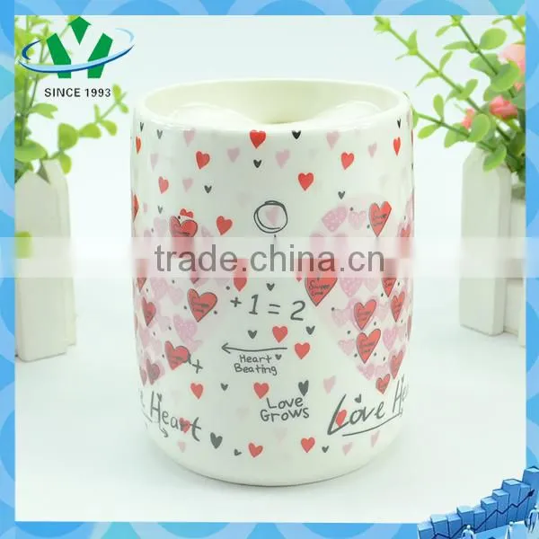 Wholesale Ceramic Coffee Mug With Heart-shaped Handle photo-3