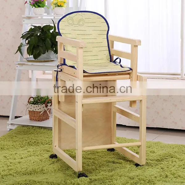 Wholesale Wooden Baby High Chairs Multi-function Baby Chair for Restaurant Portable Baby High Chair photo-2