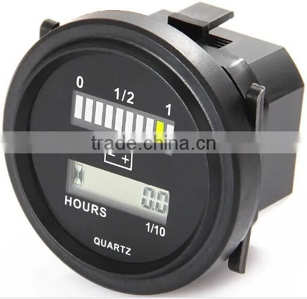 12V/24V, 36V, 48V/72V Universal Battery Indicator With Hour Meter photo-2