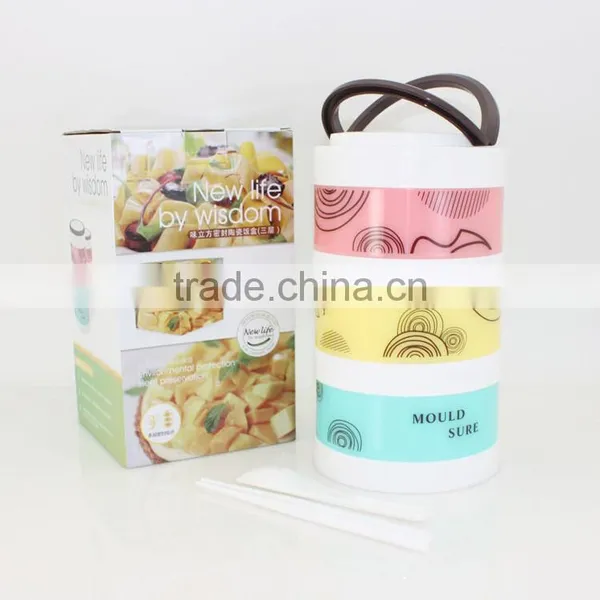 Plastic Cooler Lunch Box in Round Shape photo-4