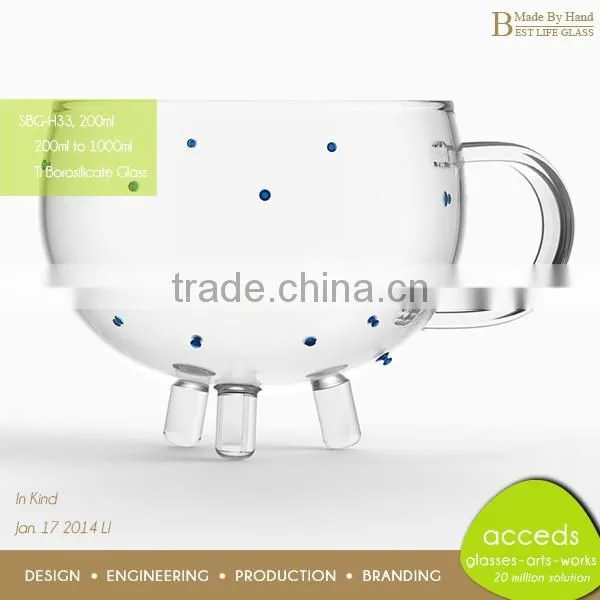 Clear Glass Thermos Mug With Handle Mug Glass photo-6