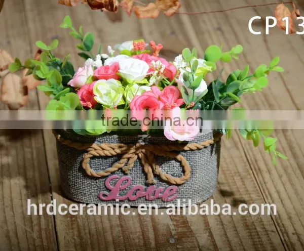 2016 Concrete Flower Plant Planter Colorful Decorative Cement Flower Pot photo-5