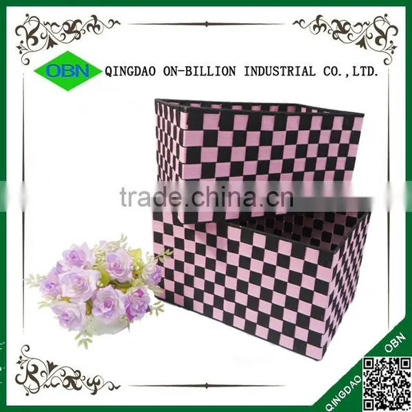 Large Handmade Cheap Nylon Woven Storage Box for Home photo-2