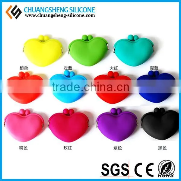 CANDY COLOR COLORFUL CUTE SILICONE COIN BAG/COIN POCKET WITH A LOVELY SHAPE HREAT SHAPE photo-5