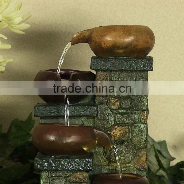 Brick Steps Tabletop Fountain With LED Light photo-3