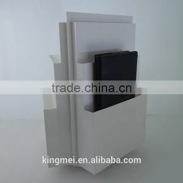 Custom 3 Sides Rotating Display Stand Acrylic Brochure Display Stand photo-3