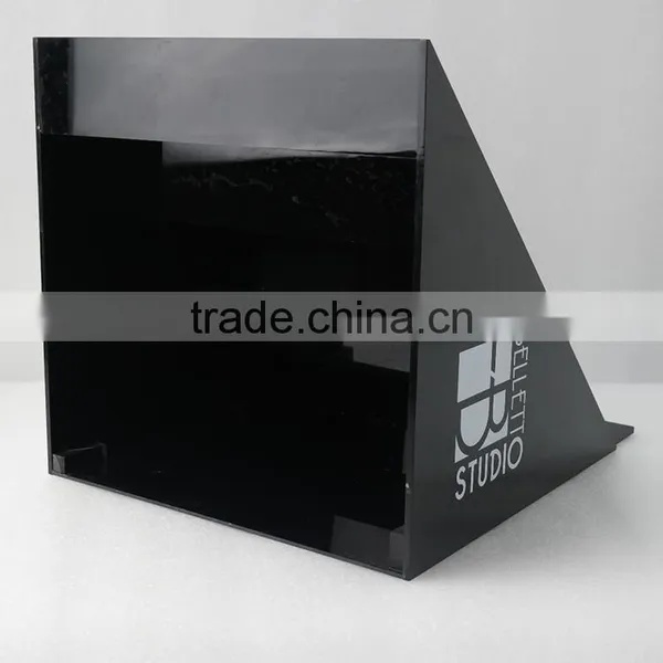 Custom 5 Tier Black Perspex Organic Glass Acrylic Displays and Shelf photo-6