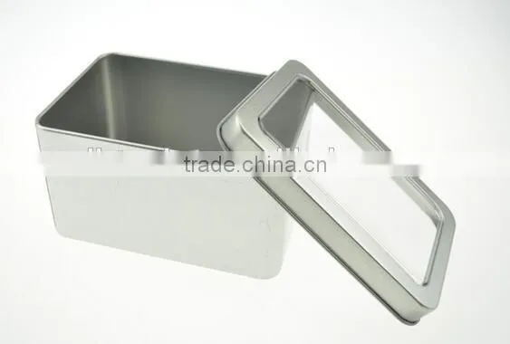 PVC Clear Window Metal Tin Box photo-3