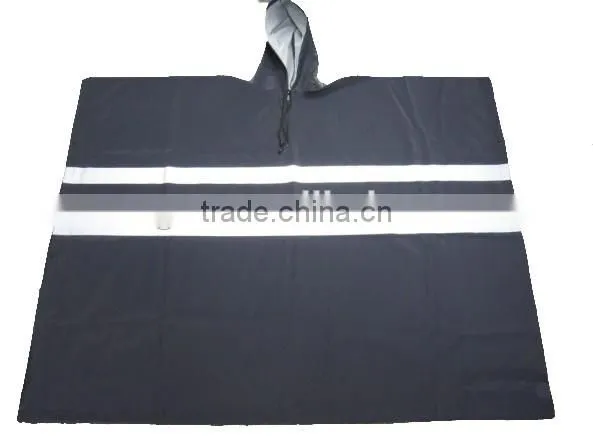 3000 Water Pressure Seam Heat Seal Military Rain Poncho With Hood Drawstring photo-2