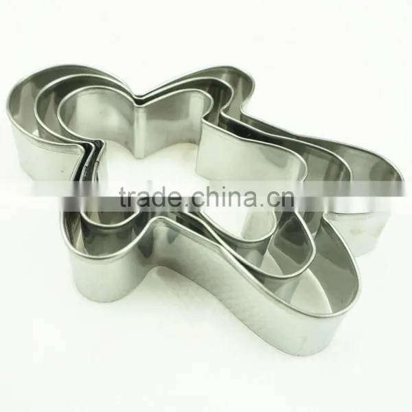 47037 3pcs Ginger Shape Stainless Steel Cookie Cutter Set photo-6