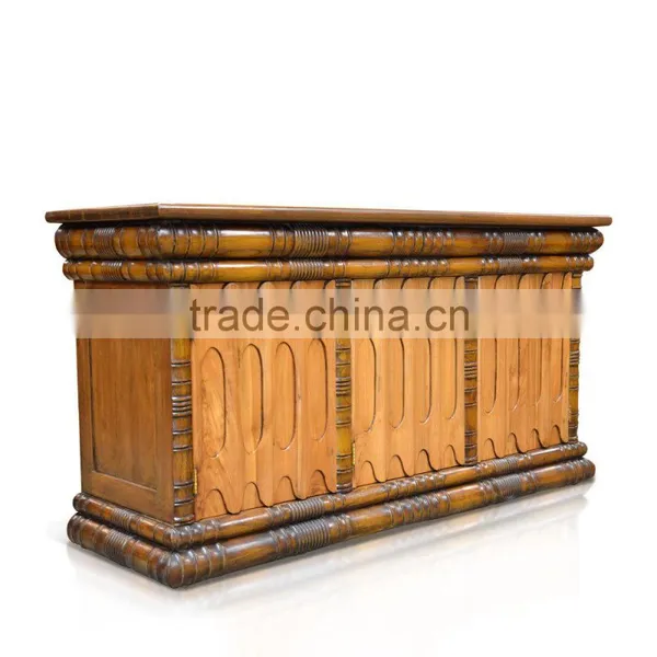 Buffet Console Roman Classic Natural Teak Wood Furniture photo-3