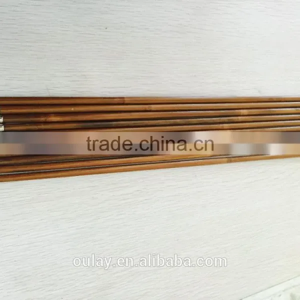 Hand-spined Self-nock Tonkin Bamboo Shafts Nailed With Bullet Tips For Archery Tournament photo-2