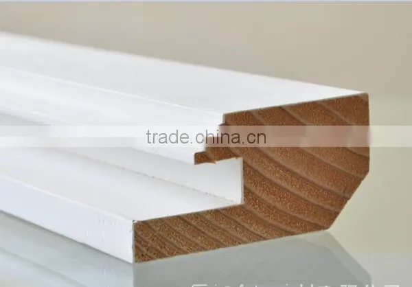 Gesso Primed Light MDF Plain Skirting Moulding For Cabinets Wood Kitchen