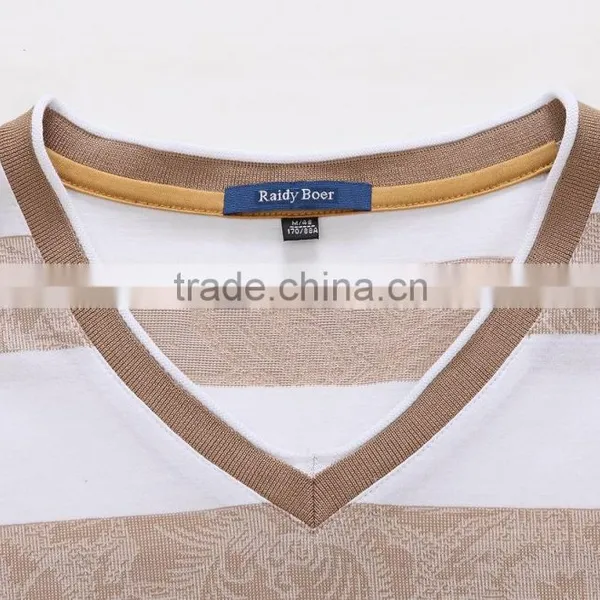 Custom Wholesale Cheap Own Design Cotton V-neck t Shirt photo-4