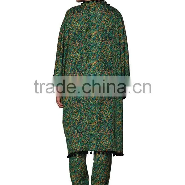 New In Women Long Print Capes For Winter photo-3