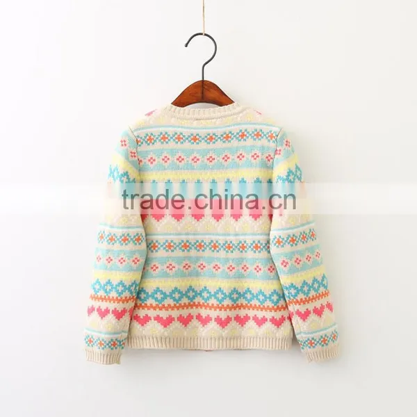 Wholesale Latest Cotton Knitting Children Kid Ugly Christmas Sweater for Girl photo-3