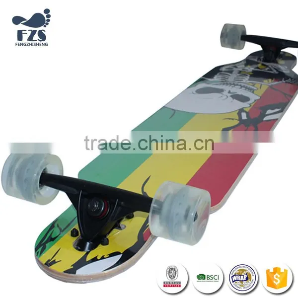HSJ258 Competition Double Long Board Skateboard Wholesale Road Skate Board photo-4
