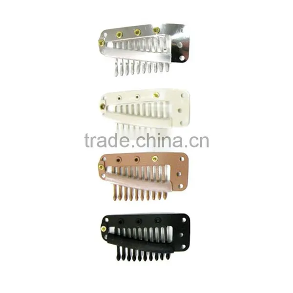 2.3Cm Straight Teeth Stainless Steel Hair Clip For Wig, Metal Hair Extension Clip photo-6