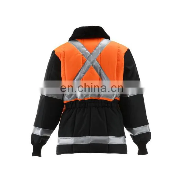 Waterproof Jacket With Safety Work Hi Vis Cold Storage Fleece Collar photo-3