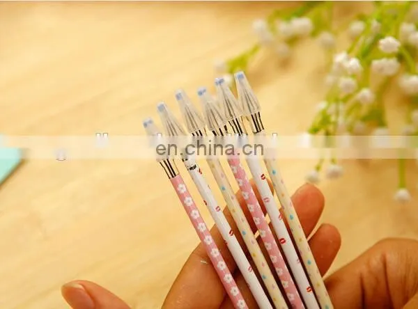 Creative Stationery Black Gel Pen Diamond Head Refills For 0.38mm Office Supplies Flower Printed Gel Pen Refill photo-4