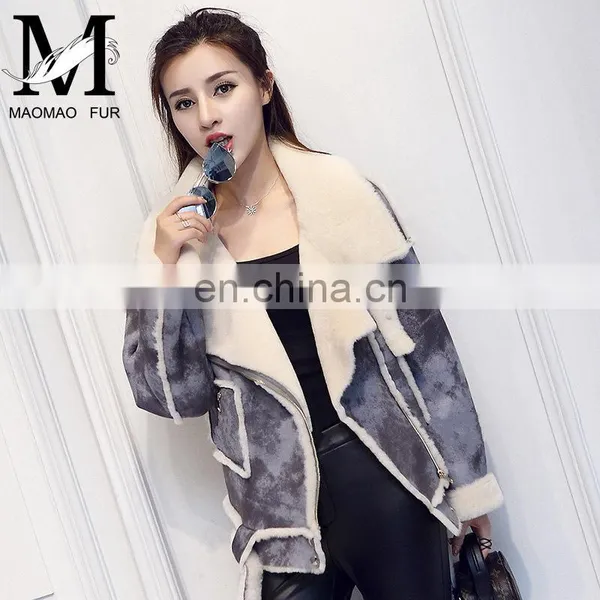Luxury Real Sheep Skin Winter Fashionable Jacket For Women photo-3