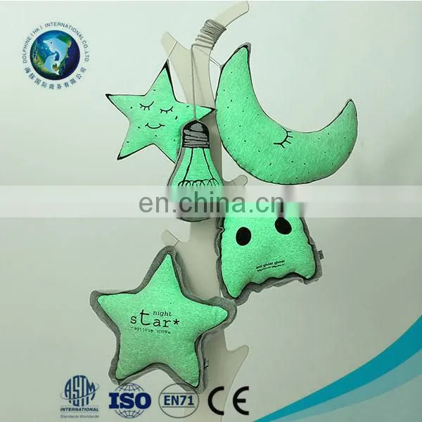 Kids Safety Plush Mobile Popular Moon Star Luminous Infant Bed Bell Mobile Baby Toys