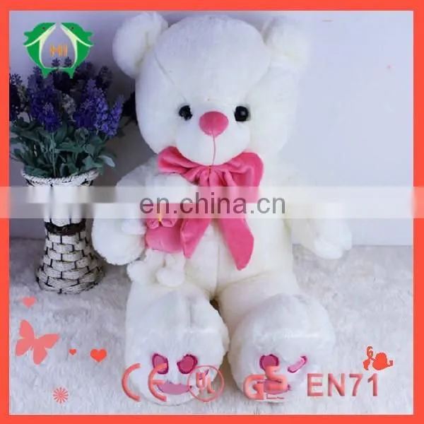 HI EN71 Valentine Best Gift Big Soft White Lovely Teddy Red Heart Large Stuffed Toy Animals photo-2