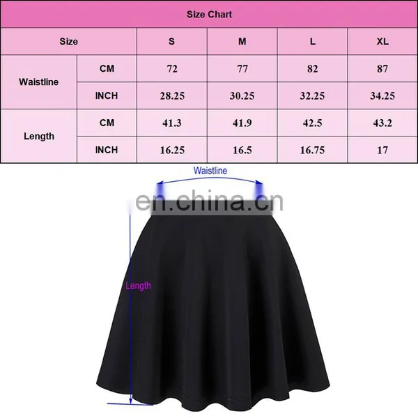 Kate Kasin Stock Womens Basic Black Stretchy Flared Skirt A-Line Skirt KK000665-1 photo-6