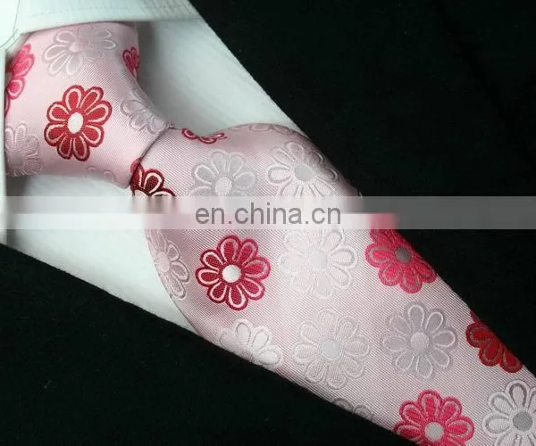 100% Polyster or Silk Embroidery Flower Mens Tie photo-6