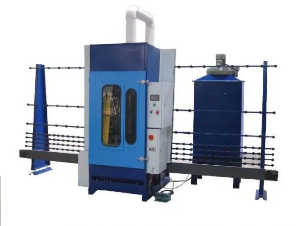 Industrial Glass Sandblasting Machine 0.6 - 0.8mpa Glass Processing Machines