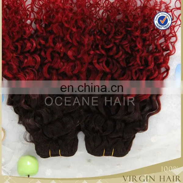 Afro Kinky Curly Weaving Hair Curly Red Weave Hair photo-2