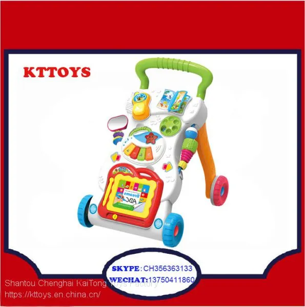 Intelligence Plastic Baby Trolley Walker With Music
