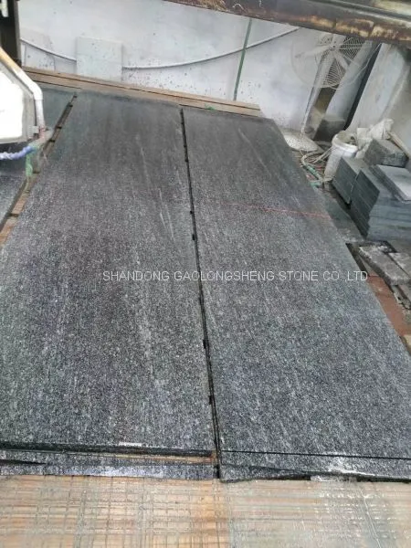 Negro Santiago Granite,G302 ,Dark Grey Waves Veins Granite,grey Granite Wall Pavings,Grey Landscape Granite photo-3