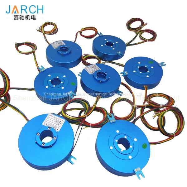 Electrical Slip Ring Transmitting Rotary Electric Power Slip Ring Flat With Hole Size 100mm photo-2