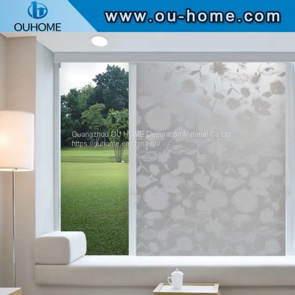 8086 White Lotus Self-adhesive Privacy Glass Film photo-2