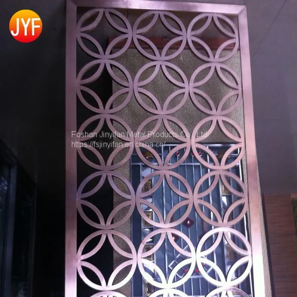 Interior Partition Wall Living Room Divider Stainless Steel Screens for Luxury Villa Decoration photo-3