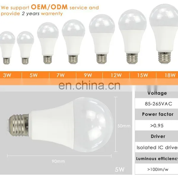 Led Light Supplier 5W LED Light Bulb With 3 Years Warranty photo-6