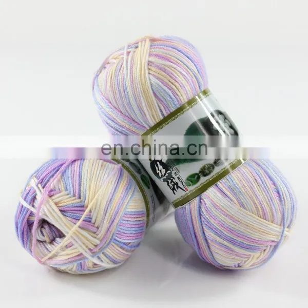 Baby Yarn Natural Cotton Yarn Bamboo Wool Yarn for Knitting photo-2
