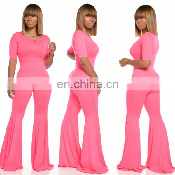 Women Jumpsuit Candy Color Bodycon Sexy Clothing Female Girl Short Sleeve Wrap Dress Ladies Vestidos photo-3