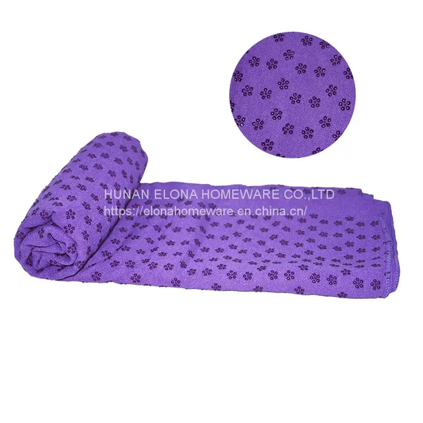 Suede Eco Friendly Material Organic Non Slip Yoga Mat Towel photo-5