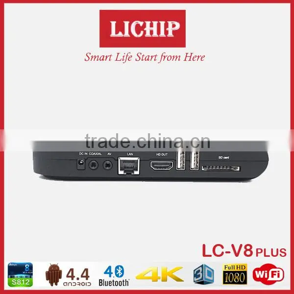 Smart Android 4.4 Bluetooth 4.0 S812 1080P 4K 3D LC- v8 TV Box photo-4