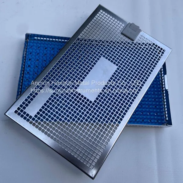 Micro Surgical Instrument Sterilization Case Stainless Steel Trays for Disinfection and Storage photo-4