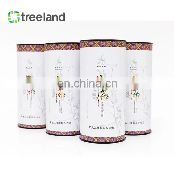 Wholesale Eco-friendly Paper Cardboard Tube Can for Tea With Metal Cover photo-4