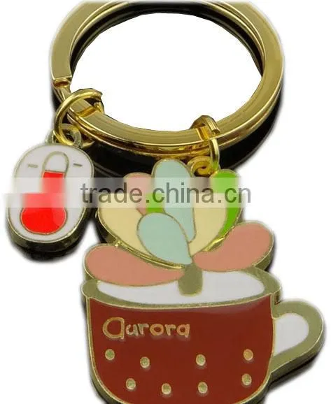 Cheap Customized Size Green Plant Keychain / Cactus Keychain for Wholesale photo-3