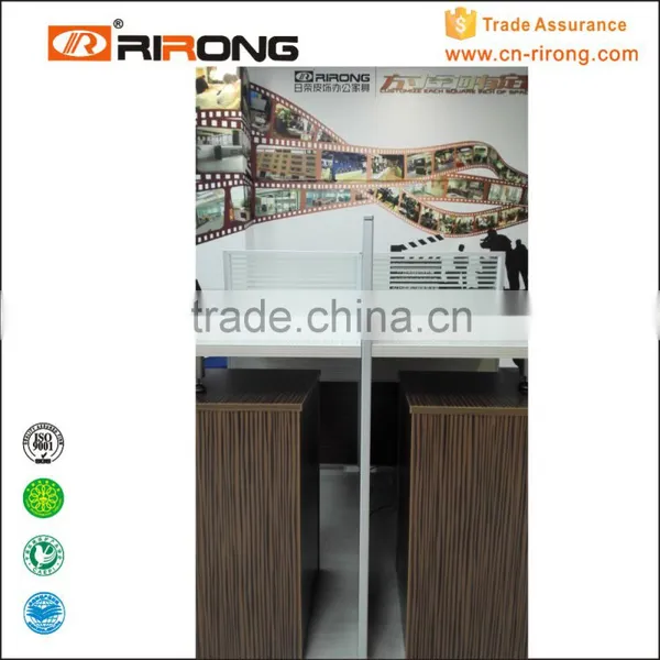RR-168-2412C Desktop Melamine Allumium Alloy Edge Design Office Table Partition photo-2